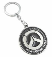 Брелок Overwatch Keychain - Metal Blizzard silver 